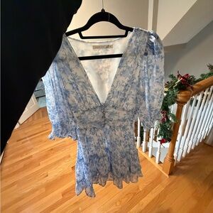 Altar'd State Light Blue Patterned Dress